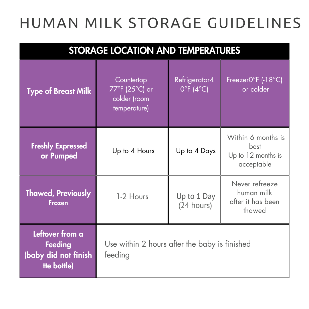 Disposable Milk Storage Bags