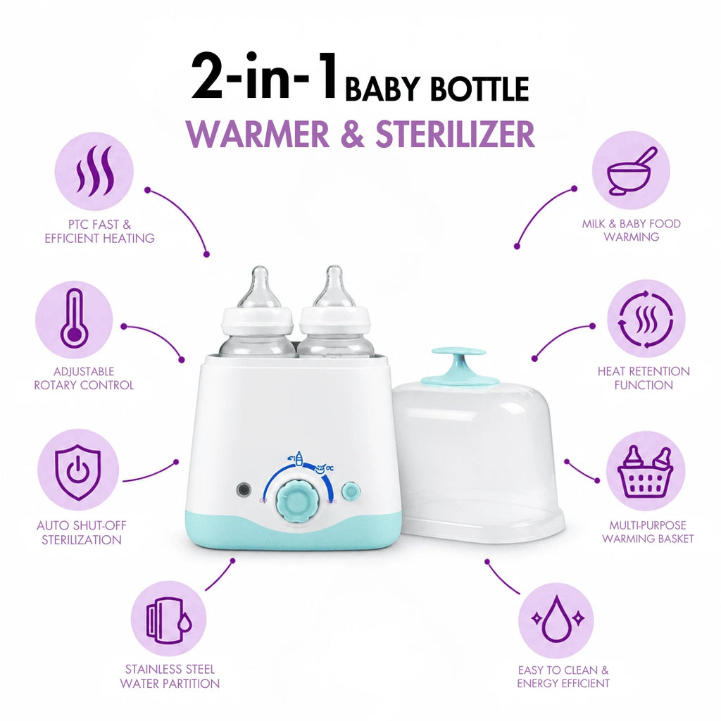2 in 1 Baby Feeder Warmer & Sterilizer