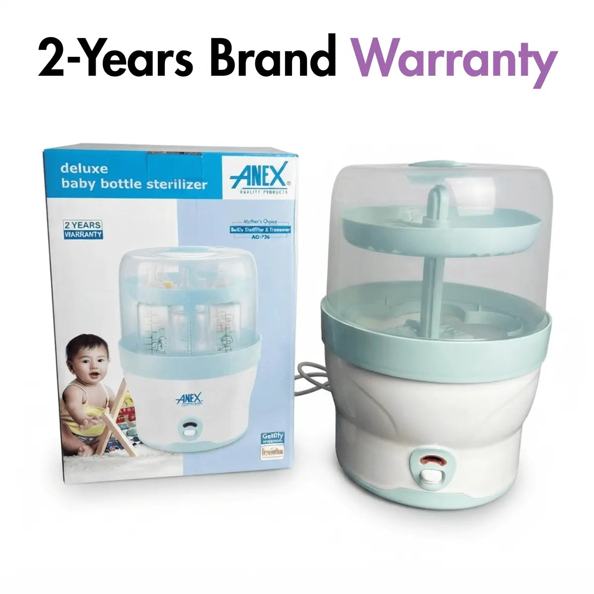 Baby Bottle Sterilizer & Steamer (6 bottle Sterilizer)